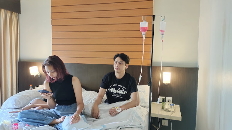 Layanan infus di kamar yang nyaman